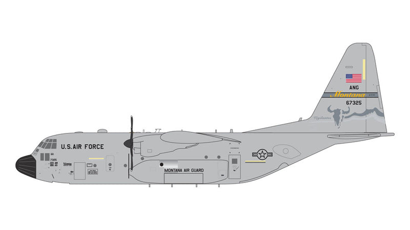 G2AFO1410 | Gemini200 1:200 | C-130H Hercules U.S. Air Force 96-7325 (Montana ANG) (upgraded stand)