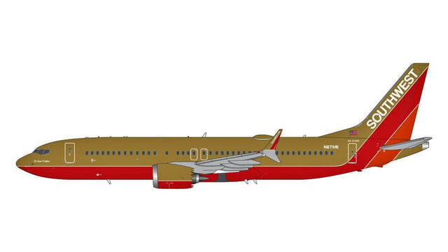 G2SWA1216 | Gemini200 1:200 | Boeing 737 MAX 8 SOUTHWEST AIRLINES N871HA HERBERT D KELLEHER GOLD