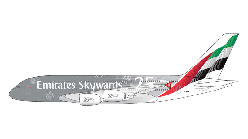 G2UAE1494 | Gemini200 | Airbus A380 Emirates A6-EUE “Skywards 25 Year Anniversary” livery | is due February 2026