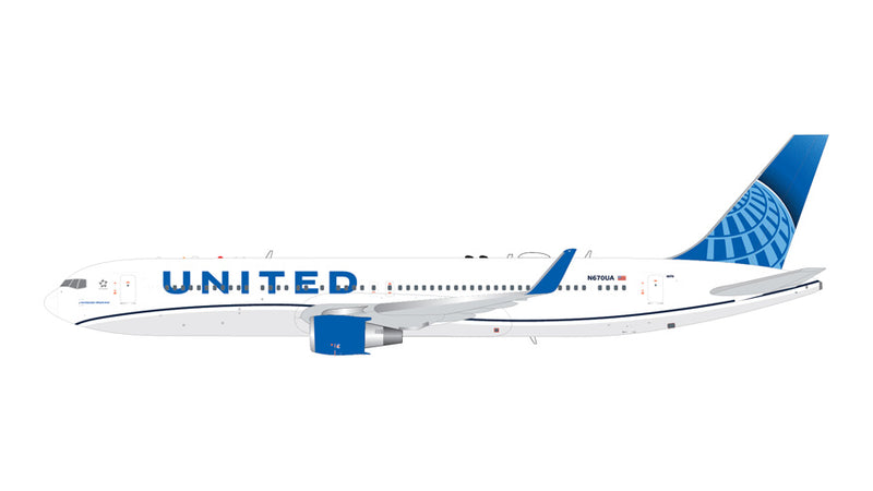 G2UAL1257 | GeminiJets 1:200 | Boeing 767-300ER(W) United Airlines N670UA | is due March 2026