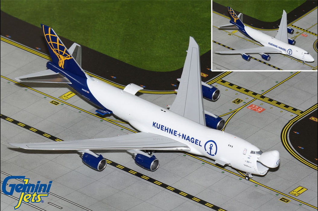 GJGTI2205 | Gemini Jets 1:400 1:400 | Boeing 747-8F Kuehne+Nagel (Interactive Series) N862GT