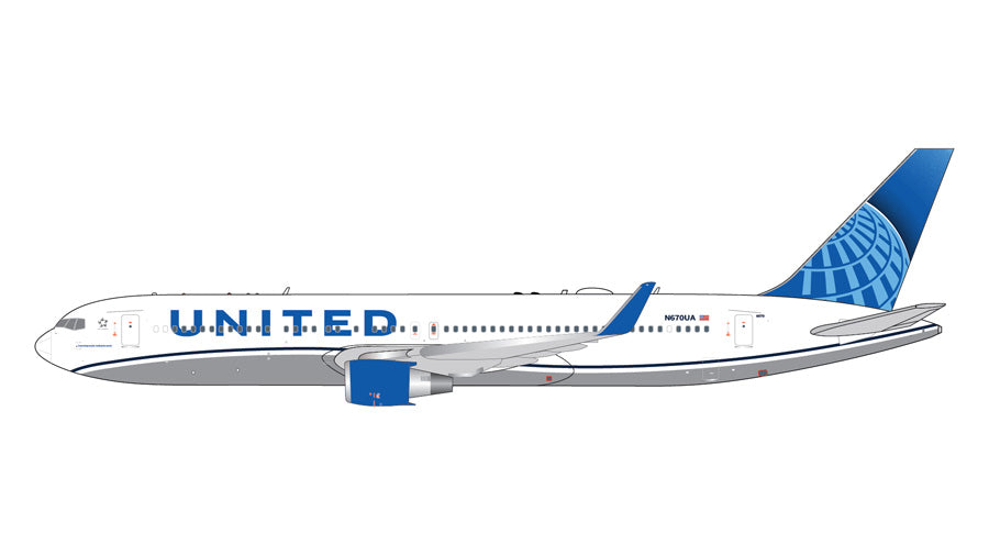 GJUAL2227 | Gemini Jets 1:400 |  United Airlines B767-300ER N670UA | is due April 2026