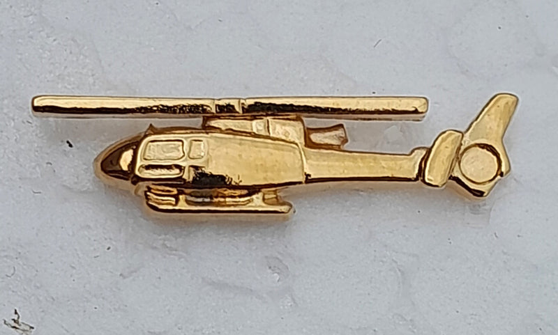 CL090 | Clivedon Collection Pin Badges | Westland Gazelle 22ct Gold plated pin badge