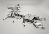 AG-LHRT3 | Airport Accessories 1:400 | LONDON HEATHROW Terminal 3 (T3) 1:400 Scale Building Model Diorama + Bridges