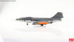 TF-104G Starfighter military aviation model in 1:72 scale with display stand and pilot figure.