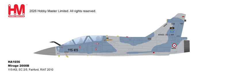 HA1656 | Hobby Master Military (1/72) | Dassault Mirage 2000B 115-KS EC 2/5 Fairford RIAT 2010 | is due August 2026