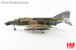 F-4C Phantom II military aircraft model in 1:72 scale with display stand and landing gear.