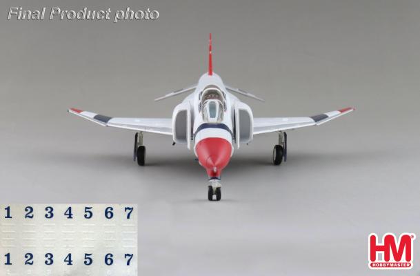 HA19084 | Hobby Master Military 1:72 | F-4E Thunderbirds USAF, 1973/74 season (w/decals for No.1 to 7 planes)