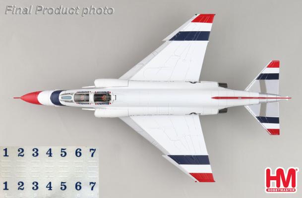 HA19084 | Hobby Master Military 1:72 | F-4E Thunderbirds USAF, 1973/74 season (w/decals for No.1 to 7 planes)