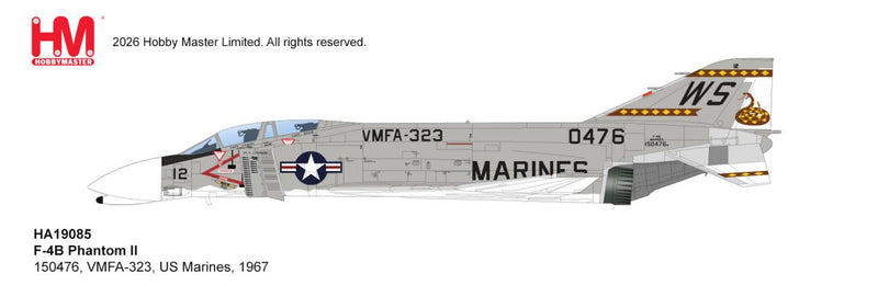 HA19085 | Hobby Master 1/72 | F-4B Phantom 150476, VMFA-323, US Marines, 1967 | is due July 2026
