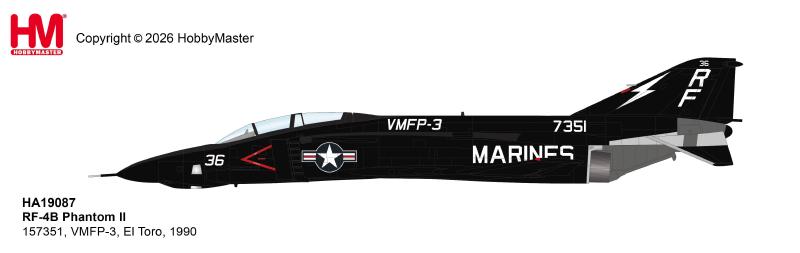 HA19087 | Hobby Master Military 1:72 | RF-4B Phantom II 157351, VMFP-3, El Toro, 1990