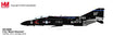 Die-cast metal 1:72 scale F-4J Black Phantom US Navy model aircraft.