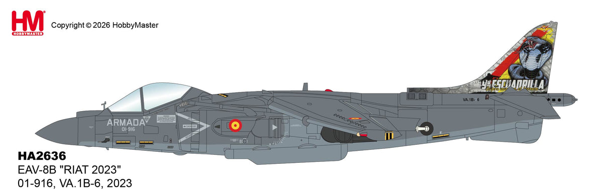 HA2636 | Hobby Master Military (1/72) | EAV-8B "RIAT 2023" 01-916 VA.1B-6 2023