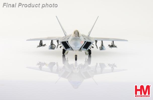 HA2811C | Hobby Master Military 1:72 | Lockheed Martin F-22 Raptor, Spirit of America (with underwing ordnance - 2 X AGM-158, 8 X AIM-120) & 2 X Fuel Tanks