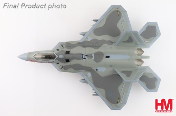 HA2811C | Hobby Master Military 1:72 | Lockheed Martin F-22 Raptor, Spirit of America (with underwing ordnance - 2 X AGM-158, 8 X AIM-120) & 2 X Fuel Tanks