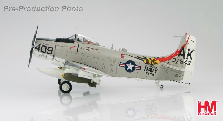 HA2901 | Hobby Master Military 1:72 | Douglas A-1H Skyraider VA-176, USS Intrepid (CVS-11), 'MiG Killer', Oct 1966