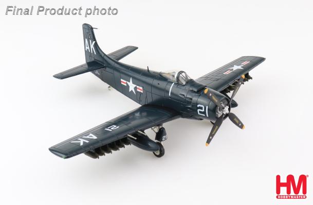 HA2918 | Hobby Master Military 1:72 | Douglas AD-3 Skyraider 122743 VMA-121 USMC 1942