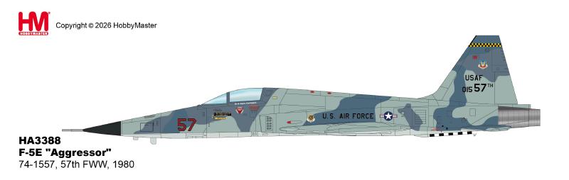 HA3388 | Hobby Master Military 1:72 | F-5E "Aggressor" 74-1557, 57th FWW, 1980