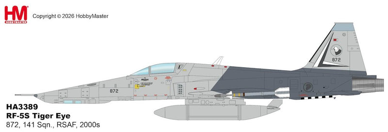 HA3389 | Hobby Master 1/72 | RF-5S Tiger Eye 872, 141 Sqn., RSAF, 2000s | is due July 2026