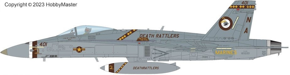 HA3583 | Hobby Master Military 1:72 | FA-18C Death Rattlers 165220, VMFA-323, US Marines, 2021
