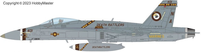 HA3583 | Hobby Master Military 1:72 | FA-18C Death Rattlers 165220, VMFA-323, US Marines, 2021