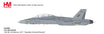 Die-cast metal 1:72 scale F/A-18D Hornet military model aircraft with landing gear.