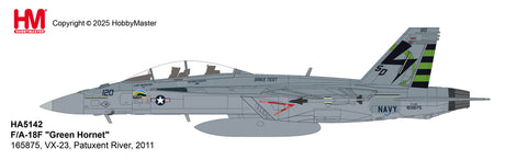HA5142 | Hobby Master Military 1:72 | General Dynamics F/A-18F Super Hornet Green Hornet 165875, VX-23, Patuxent River, 2011 | is due September 2025