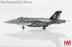Die-cast metal 1:72 scale F/A-18E Super Hornet military model plane.
