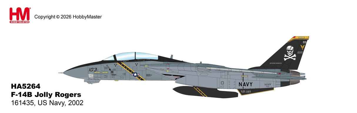 HA5264 | Hobby Master Military (1/72) | F-14B Jolly Rogers 161435 US Navy 2002