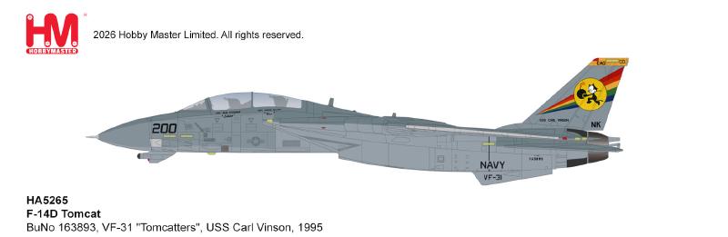 HA5265 | Hobby Master Military 1:72 | F-14D Tomcat BuNo 163893, VF-31 "Tomcatters", USS Carl Vinson, 1995