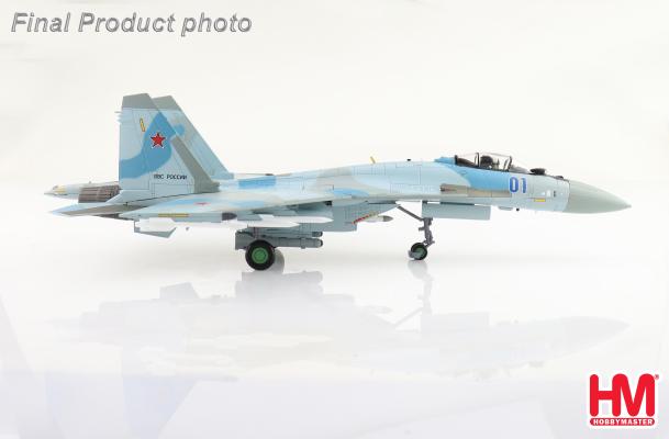 HA5713b | Hobby Master Military 1:72 | Su-35S Flanker E Aggressors Blue 01, 116th Combat Application Training Center of Fighter Aviation VKS Sept 2022 (with full weapon load)