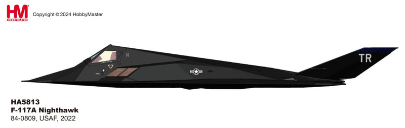 HA5813 | Hobby Master Military 1:72 | Lockheed F-117A Nighthawk 84-0809, USAF, 2022 (w/extra 2 x B57 & B61 bombs)