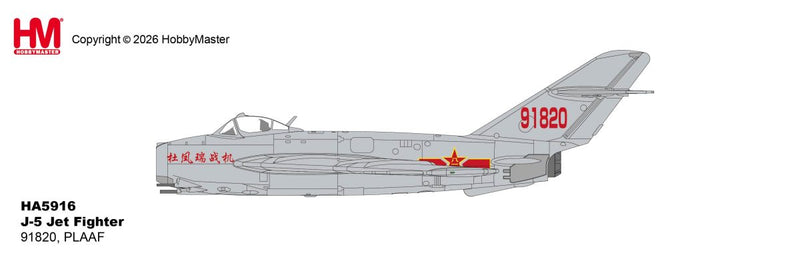 HA5916 | Hobby Master Military 1:72 | J-5 Jet Fighter 91820, PLAAF | is due March 2026