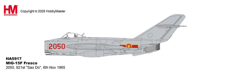 HA5917 | Hobby Master Military 1:72 | MIG-17F Fresco 2050, 921st "Sao Do", 6 Nov. 1965 | is due March 2026