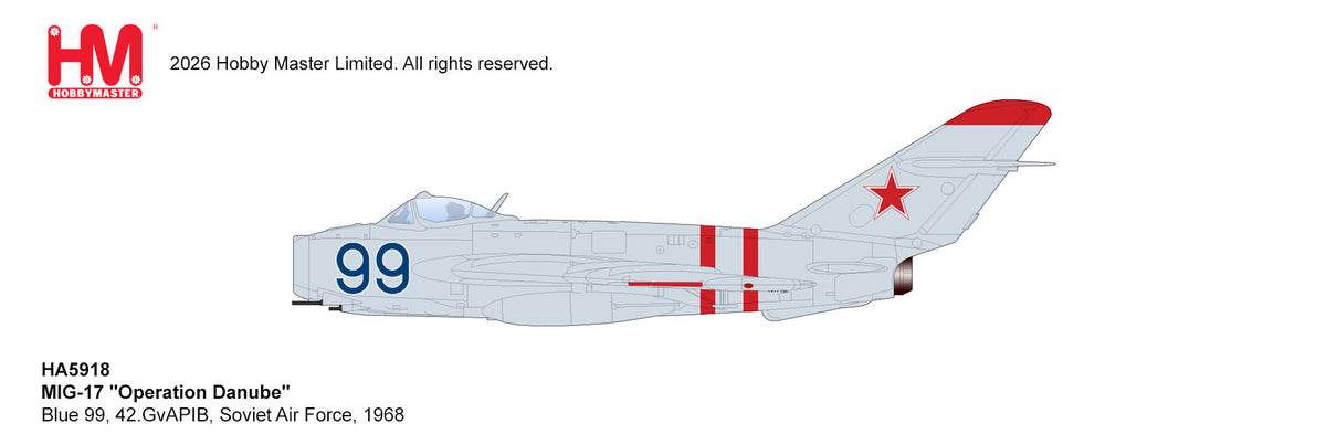 Hobby Master HA5918 MiG-17 Operation Danube