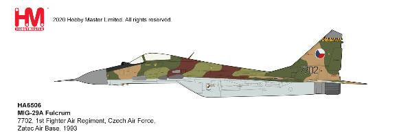 HA6506 | Hobby Master Military 1:72 | MiG-29A Fulcrum 7702 1st Air Reg Czech Air Force