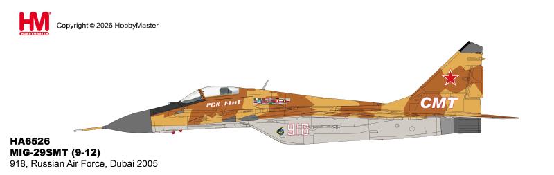 HA6526 | Hobby Master Military 1:72 | MIG-29SMT (9-12) 918, Russian Air Force, Dubai 2005