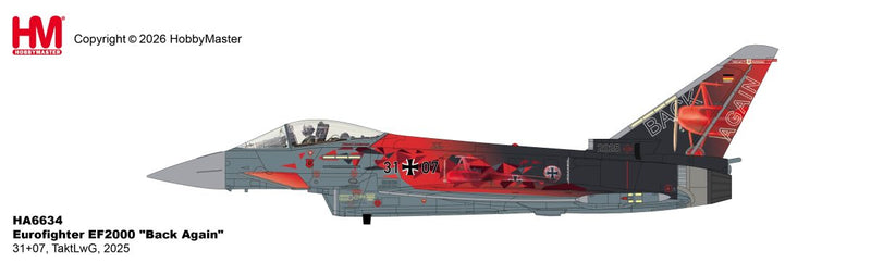 HA6634 | Hobby Master Military 1:72 | Eurofighter EF2000 "Back Again" 31+07, TaktLwG, 2025 | is due March 2026