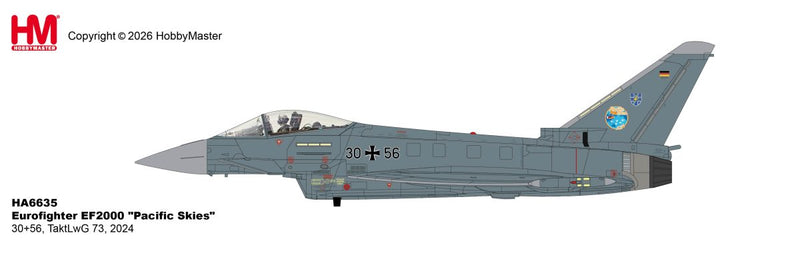 HA6635 | Hobby Master Military 1:72 | Eurofighter EF2000 "Pacific Skies" 30+56, TaktLwG 73, 2024 | is due March 2026