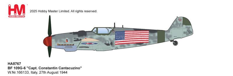 HA8767 | Hobby Master Military 1:48 | BF 109G-6 "Capt. Constantin Cantacuzino" W.Nr.166133, Italy, 27th August 1944 | is due March 2026