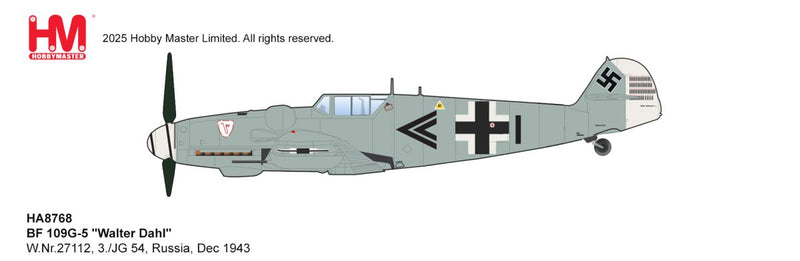 HA8768 | Hobby Master Military 1:48 | BF 109G-5 "Walter Dahl" W.Nr.27112, 3./JG 54, Russia, Dec 1943 | is due March 2026
