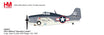 Die-cast metal 1:72 scale F4F-4 Wildcat model plane with landing gear.