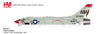 Die-cast metal 1:72 scale F-8E Crusader 150326 USS Ticonderoga model.