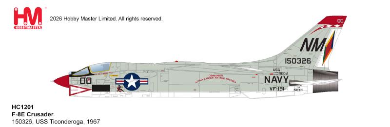 HC1201 | Hobby Master Military 1:72 | F-8E Crusader 150326, USS Ticonderoga, 1967