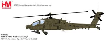 HH1223 | Hobby Master 1/72 | AH-64E "The Australian Army" A64-601, 1st Aviation Rgt., RAAF Townsville, 2025 | is due July 2026
