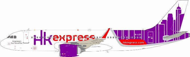 JF-A320-051 | JFox Models 1:200 | Airbus A320-271N HK Express B-LCR (with stand) | was due October 2024