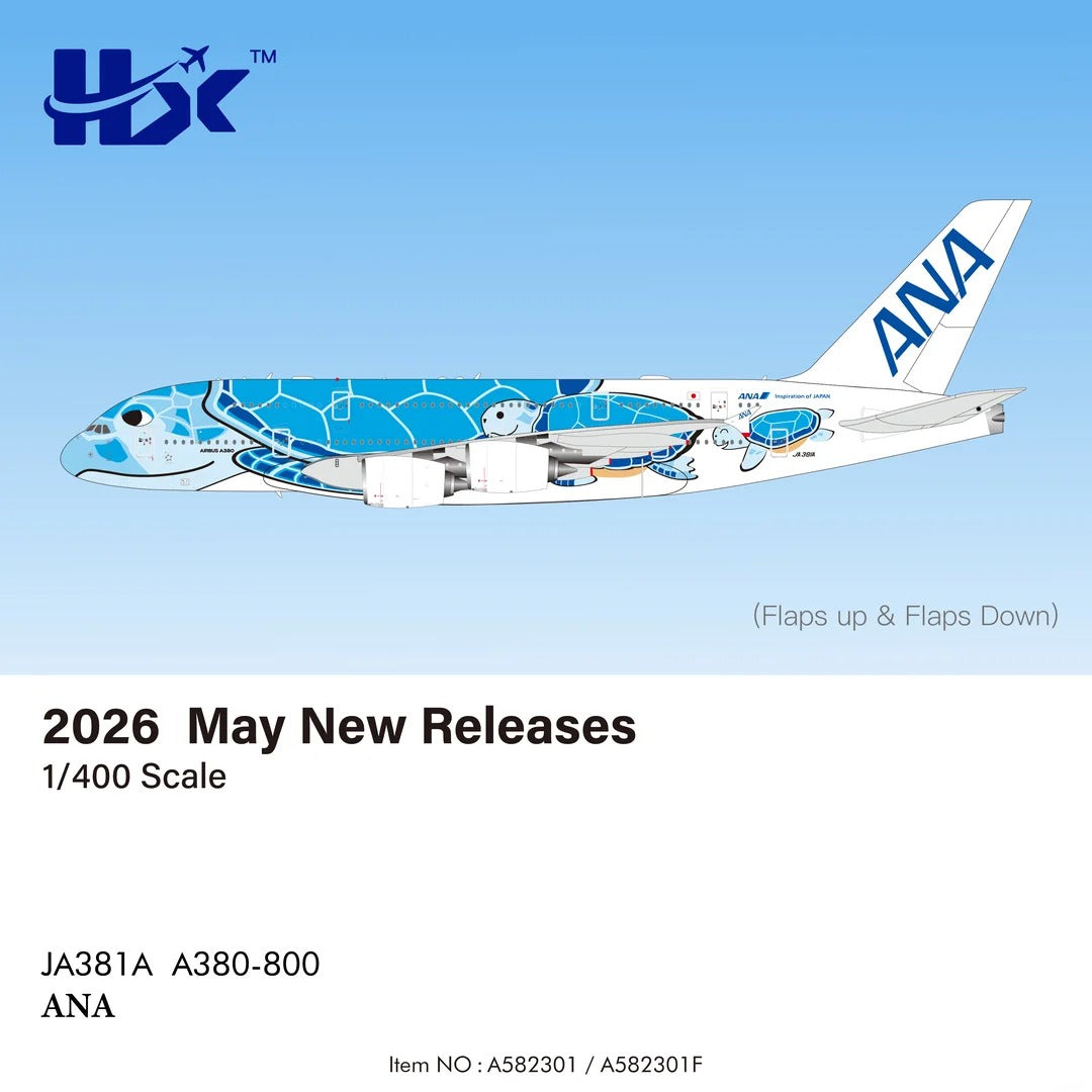 A582301 | HX Models 1:400 | ANA Airbus A380 
