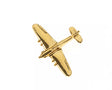 CL113 | Clivedon Collection Pin Badges | Hawker Hurricane 22ct Gold plated pin badge