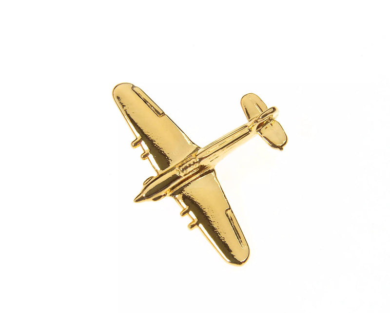 CL113 | Clivedon Collection Pin Badges | Hawker Hurricane 22ct Gold plated pin badge