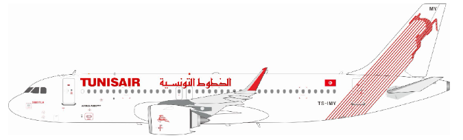 IF320TU0926 | InFlight200 1:200 | Airbus A320-251N Tunisair TS-IMY | is due August 2026
